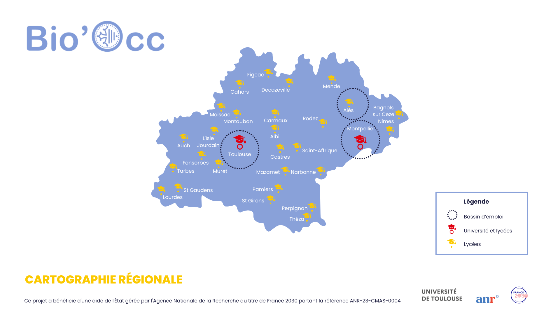Cartographie régionale Bio'Occ