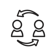 picto echange humain