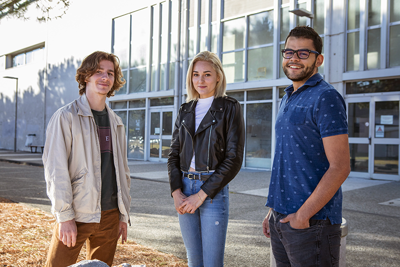 Etudiants sur le campus