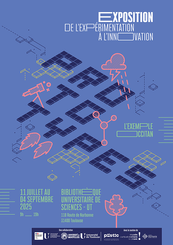 Affiche de l'exposition : Prototypes. À la BU Sciences du 11 juillet au 4 septembre 2025 