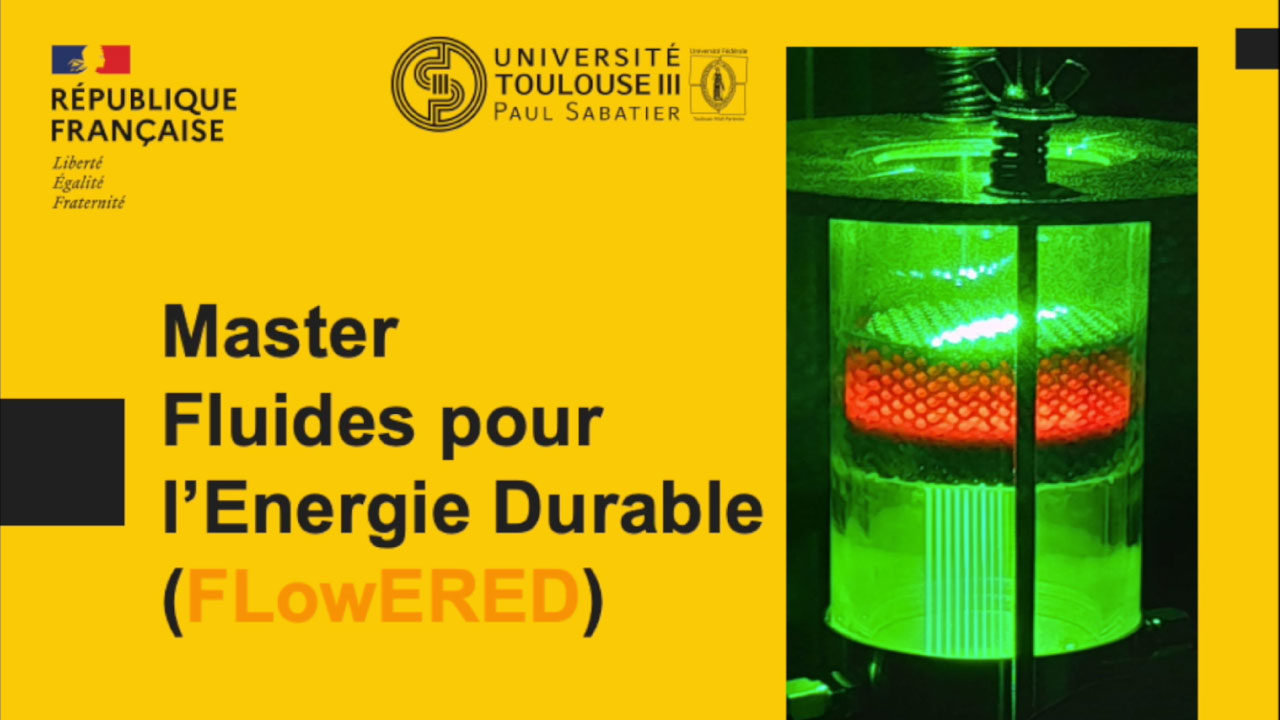 Master parcours Fluides pour l'energie durable (FLowERED)